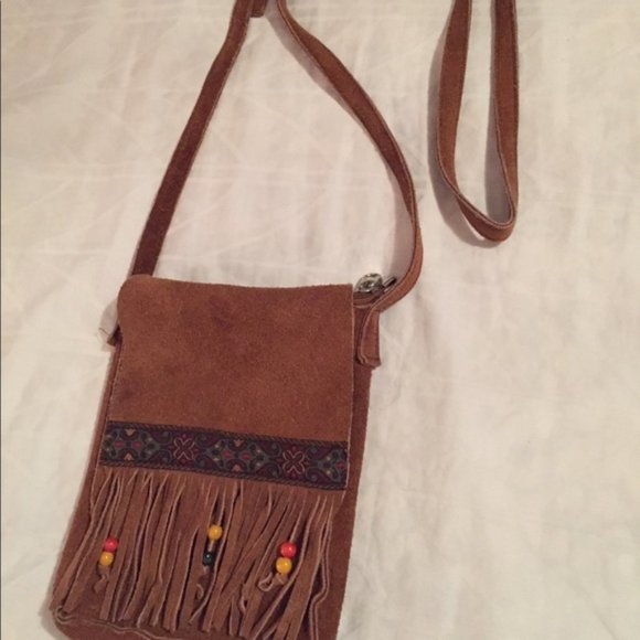 FREE WITH BUNDLE: Brown Bohemian Crossbody Purse (3 for $20) - Picture 1 of 4